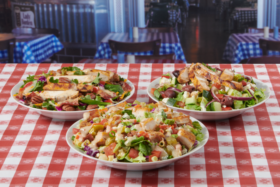 Two New Portillo's Salads. Spicy Chicken Chopped Salad and Chicken Pecan Salad with Bacon