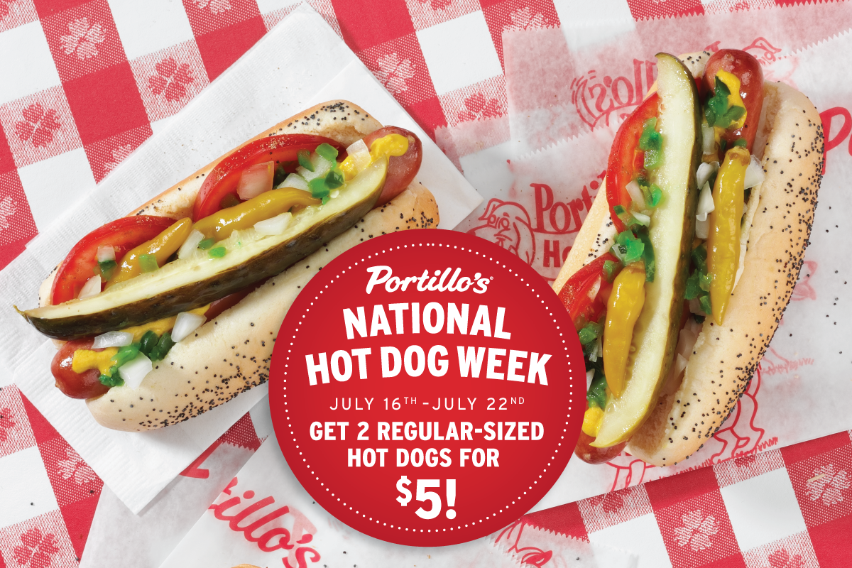 Celebrate National Hot Dog Week with Portillo's General News News Portillo's