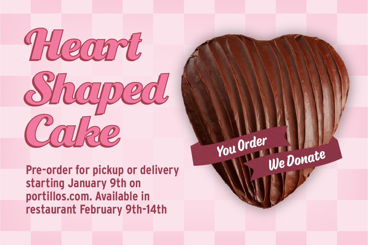 Heart Shaped Cakes are Back! News News Portillo's