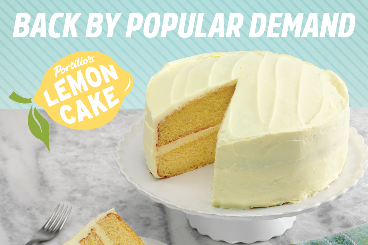 Portillo's Lemon Cake Returns April 10th! News News Portillo's