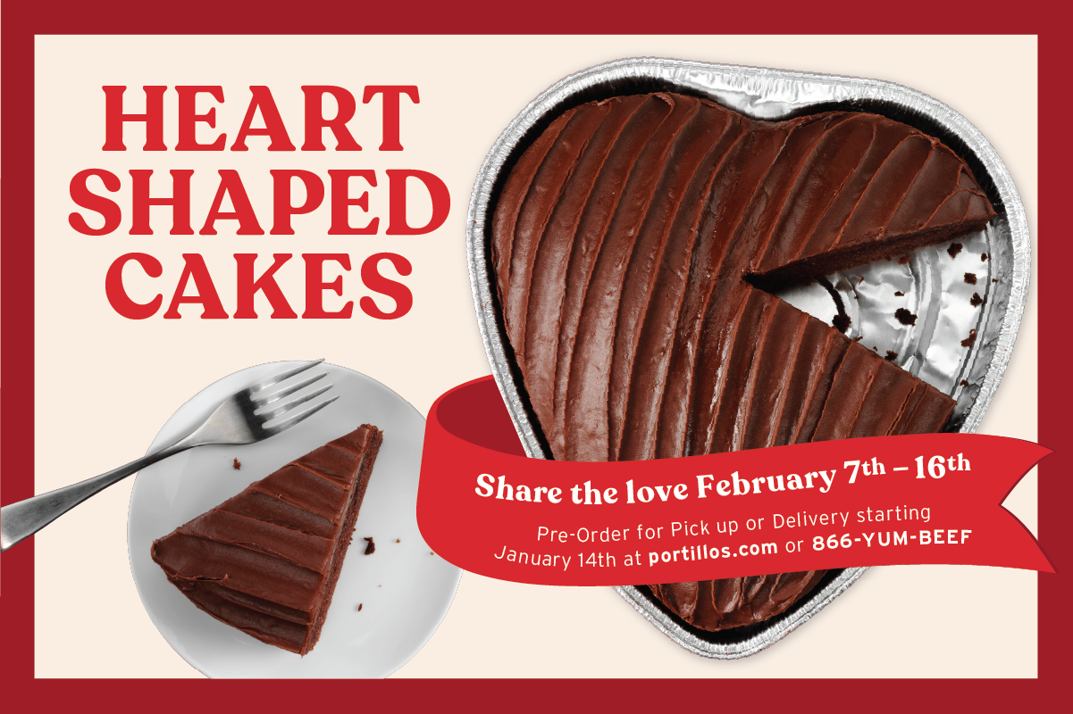 Share the Love with Portillo's Heart Shaped Cakes General News News