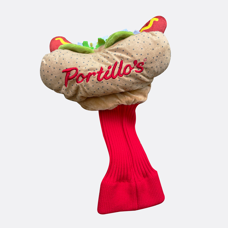 portillos_driver_golf_head_cover_chicago_style_hot_dog