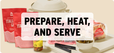 Prepare, heat and serve - great for budget, parties